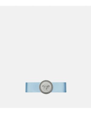 Versace Gianni Ribbon Hair Clip - Blue