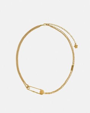 Versace Collana Safety Pin - Metallizzato