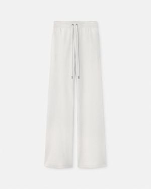 Versace Pantalones Tipo Toalla Acampanados De Lana - Blanco