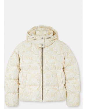 Versace Printed Padded Jacket - Natural