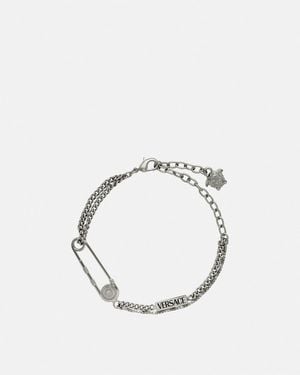 Versace Safety Pin Bracelet - Metallic