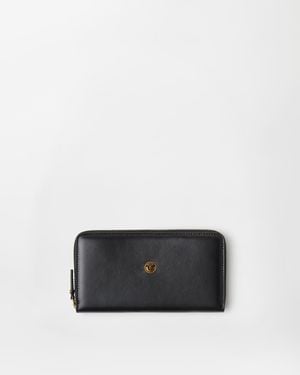 Versace Emblème Leather Wallet - White