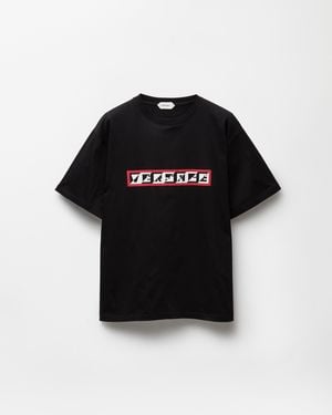 Versace Printed Cotton-Jersey Regular T-Shirt - Black
