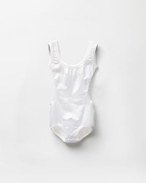 Versace Embroidered Stretch Cotton-Jersey Bodysuit - White