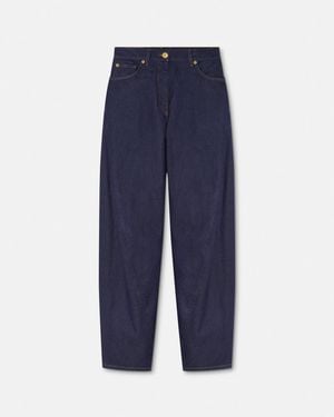 Versace Twisted Baggy Jeans - Blue