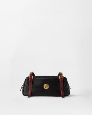Versace Emblème Bolso Bowling De Napa - Blanco