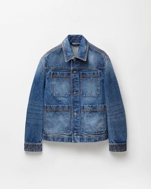 Versace Denim Blouson - Blue