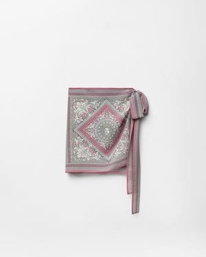 Versace Falda Caftán Con Estampado - Blanco