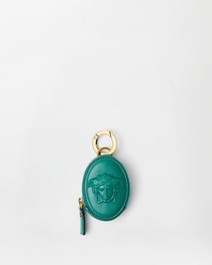 Versace Lou Münzbörse Aus Nappaleder - Blau