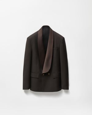 Versace Wool-Mohair Blazer - Black