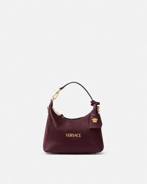 Versace Tag Hobo Bag - Purple