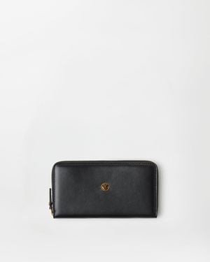 Versace Emblème Leather Wallet - White
