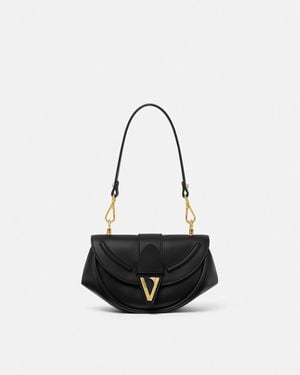 Versace Virtus Small Shoulder Bag - White