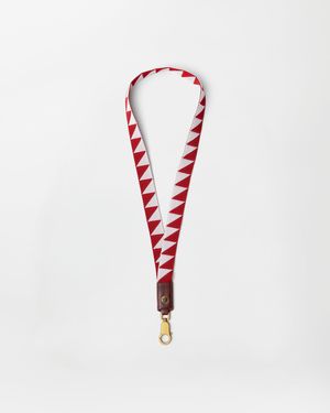 Versace Ribbon Keychain - White