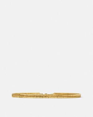 Versace Bind Chain Belt 1.5 Cm - Natural