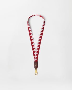 Versace Ribbon Keychain - White