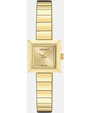 Versace V-Square Petite Watch - Metallic
