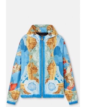 Versace Printed Windbreaker - Blue