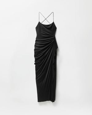 Versace Jersey Maxi Dress - Black