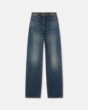 Versace Medusa '95 High-Waist Regular-Fit Jeans - Blue