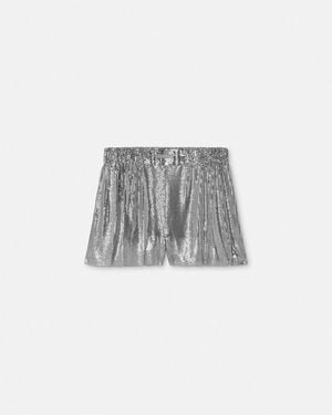 Versace Metal Mesh Shorts - Gray