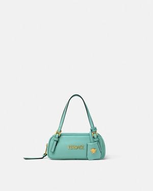 Versace Tag Nappa Bowling Mini Bag - Green