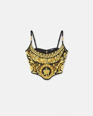 Versace Korsett-Oberteil La Coupe Des Dieux - Weiß