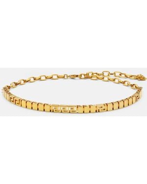 Versace Greca Choker - Natural