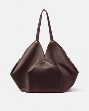 Versace Protea Large Shoulder Bag - Brown