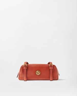 Versace Emblème Bowlingtasche Aus Nappaleder - Rot