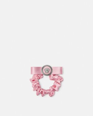 Versace Gianni Ribbon Scrunchie - Pink