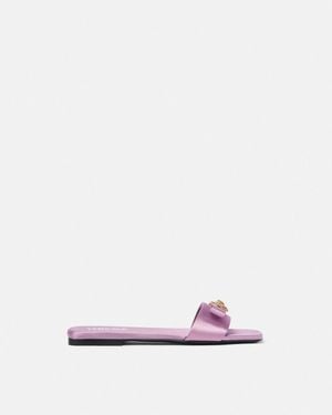 Versace Gianni Ribbon Mules - Pink