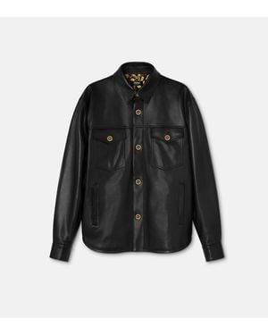 Versace Sobrecamisa De Piel - Negro