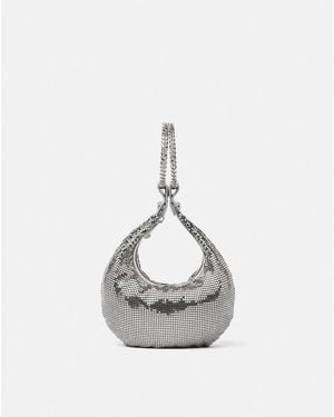 Versace Minibag Aus Metall-Mesh - Weiß