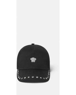 Versace Embellished Cotton Baseball Cap - Black