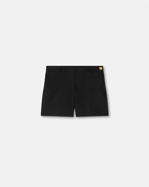 Versace Gabardine Masculine Shorts - Black