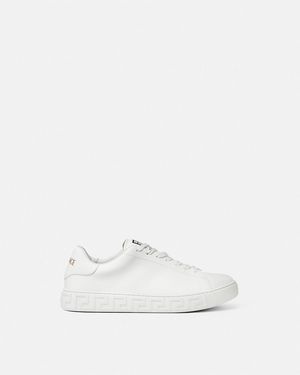 Versace Greca Nylon Trainers - White