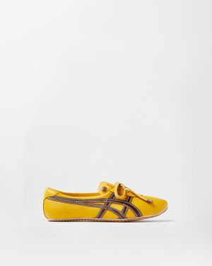 Versace Tai-Chi Sakura Nappa Trainers - Yellow