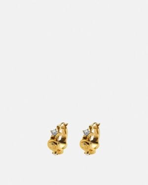 Versace Crystal Medusa Star Earrings - Metallic