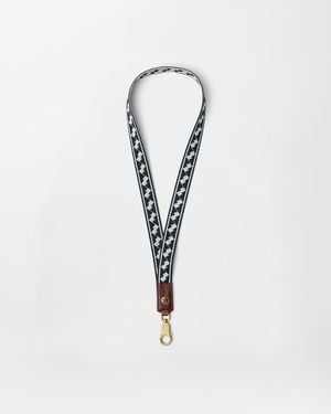 Versace Ribbon Keychain - White