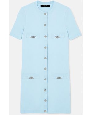 Versace Wool Mini Dress - Blue