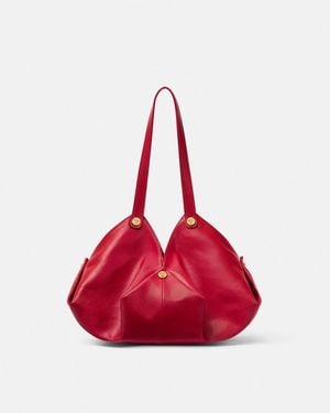 Versace Protea Nappa Bolso De Hombro - Rojo