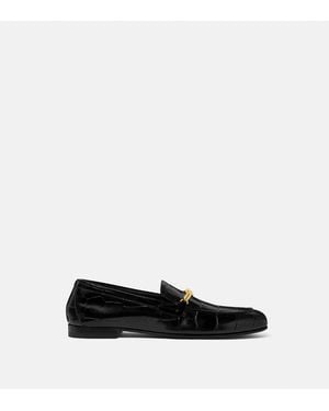 Versace Medusa Croc-Effect Slippers - White