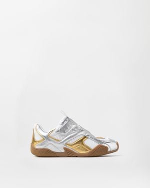Versace Galaxia Zapatillas Metalizadas - Blanco