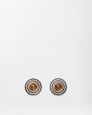 Versace Orbit Earrings - White