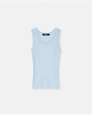 Versace Knit Tank Top - Blue