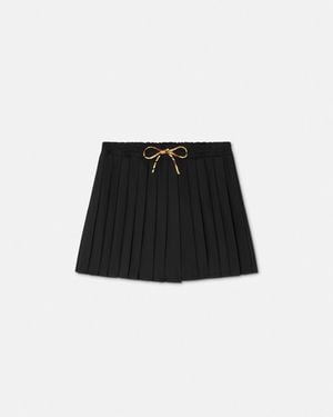 Versace Pleated Mini Skirt - Black