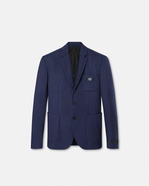 Versace Wool Blazer - Blue