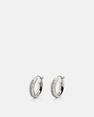 Versace Créoles Greca - Blanc