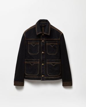 Versace Denim Blouson - Black